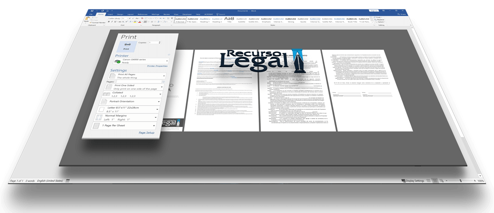 Caracteristicas Productos - Recurso Legal