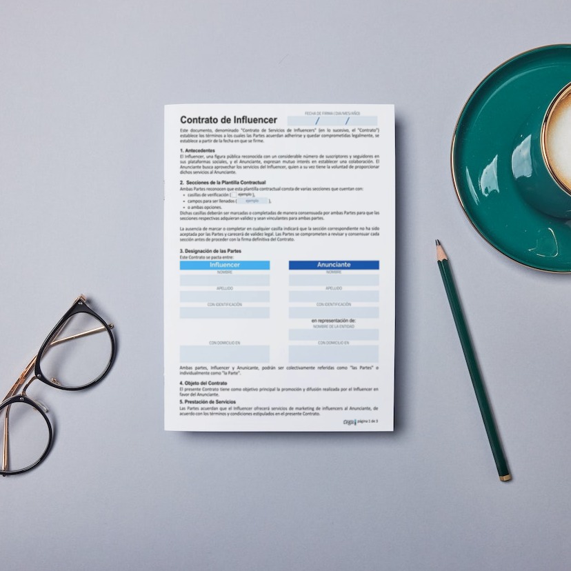 contrato de influencer | gratuito